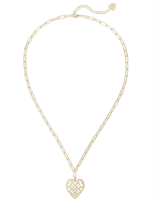 Adorned Heart Pendant Necklace