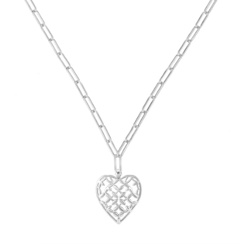 Adorned Heart Pendant Necklace