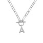 Toggle Initial Necklace